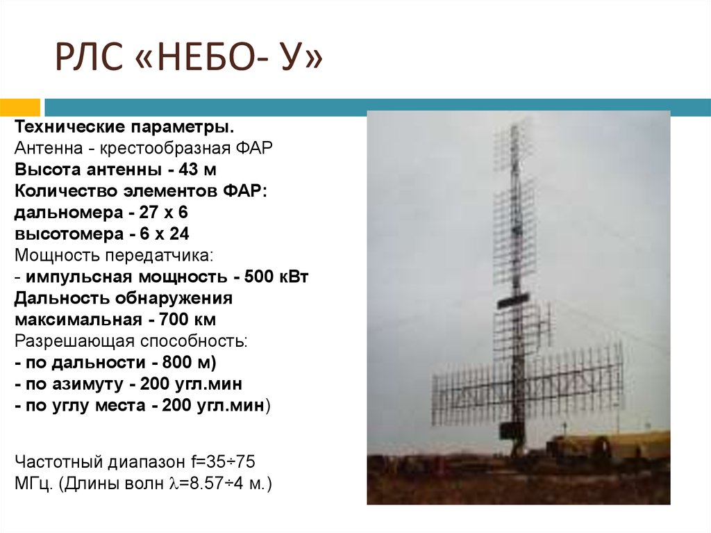 Частоты радиолокационных станций