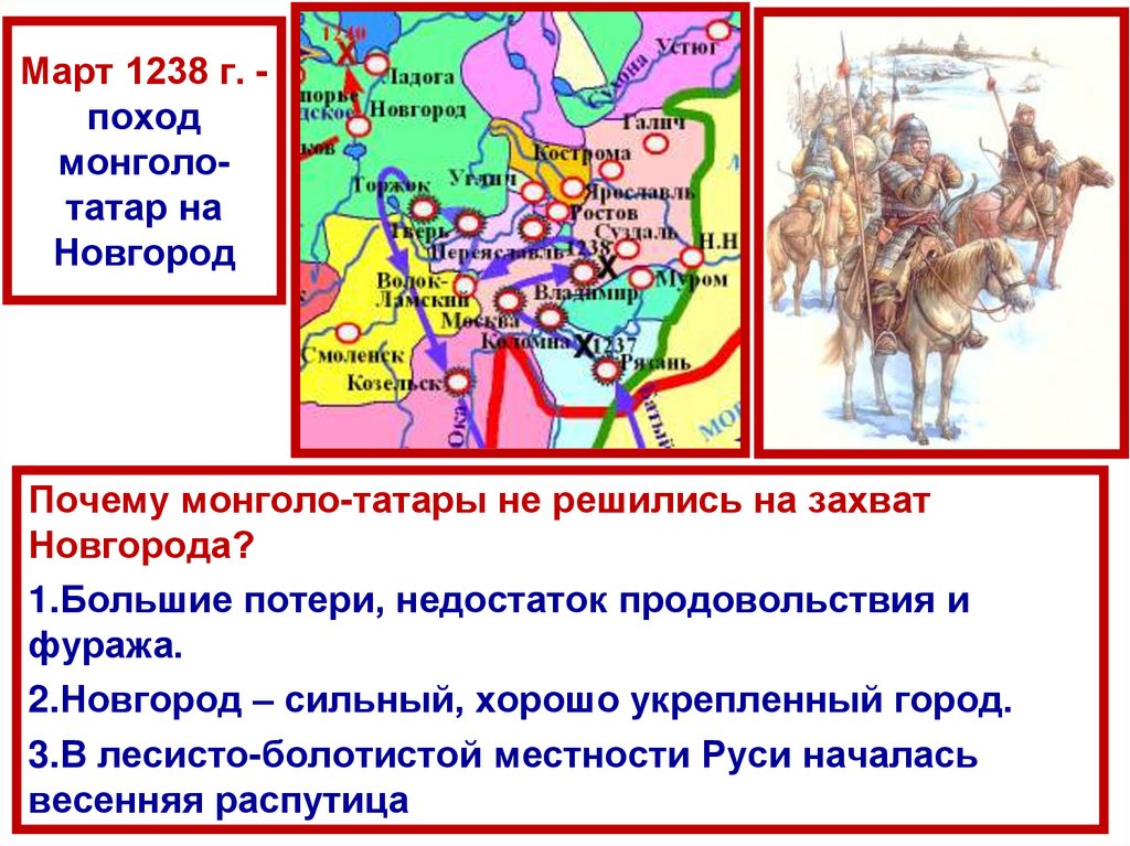 Март 1238 г. – разгром Торжка