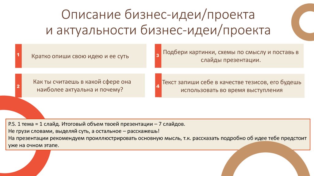 Идея проекта как сформулировать