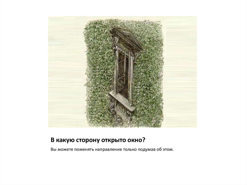 Открой сторону. Оптическая иллюзия окно. В какую сторону открывается окно. Открывает окно загадка. Задание про окно.