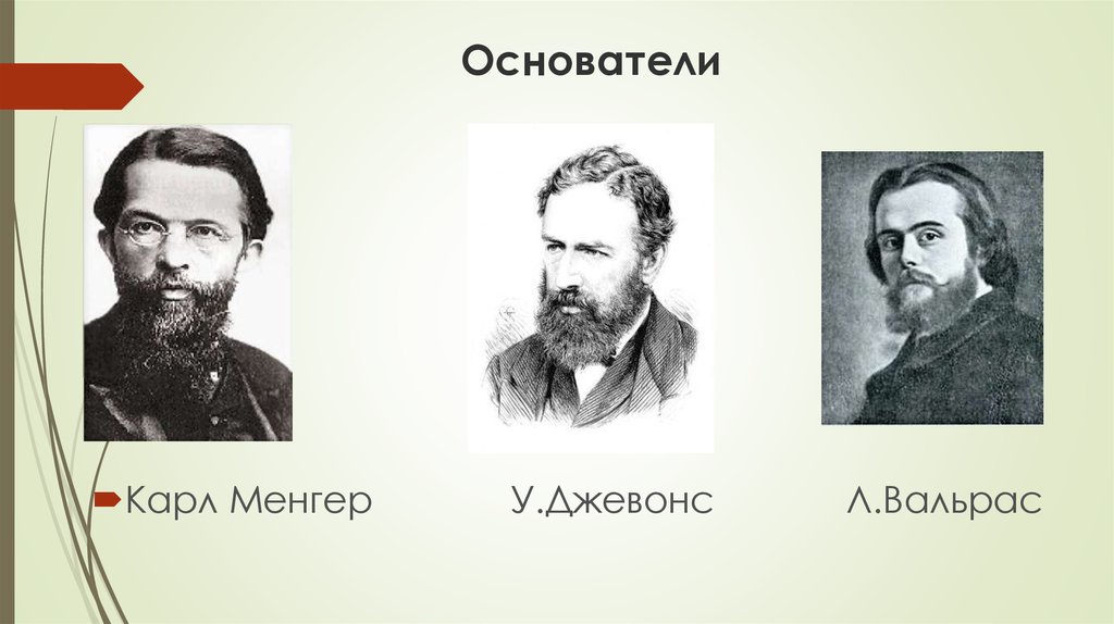 Основатели европы. Карл Менгер Маржинализм. К. Менгер, у. с. Джевонс и л. Вальрас. Джевонс Маржинализм. Вальрас Маржинализм.