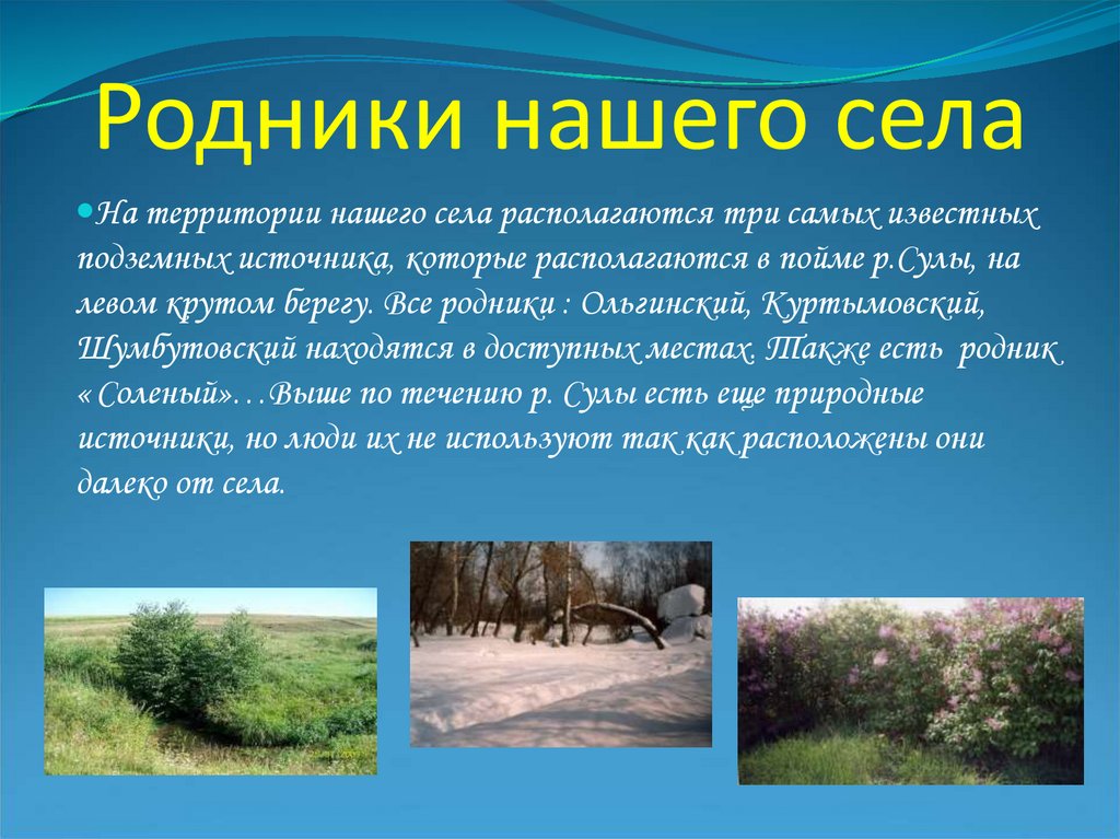 Значение села. Родник презентация. Презентация на тему Родники. Сообщение про Родники. Родники 3 класс.