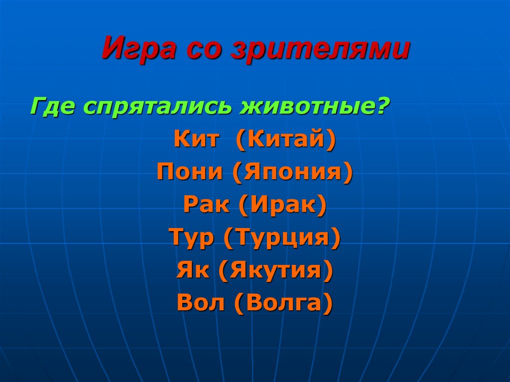 Игра викторина по географии 8 класс презентация