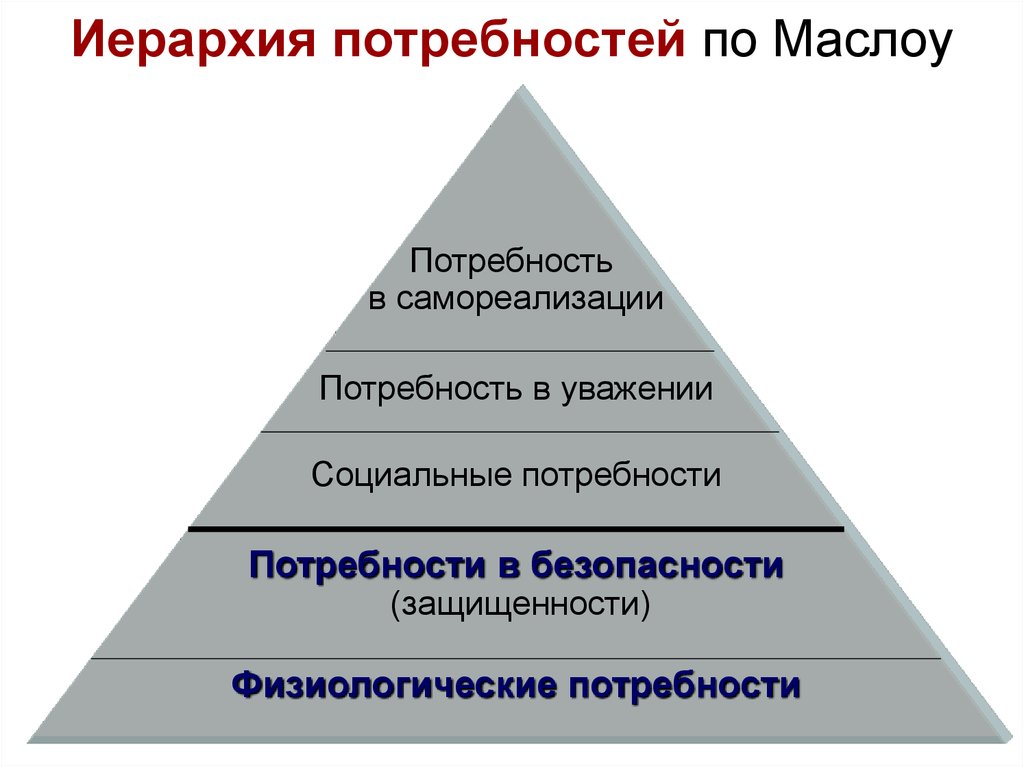 Схема потребности общества