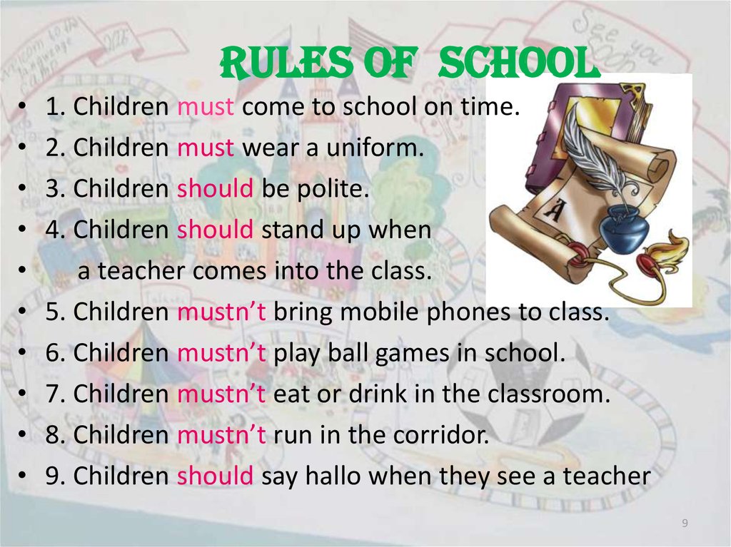 Rules of School