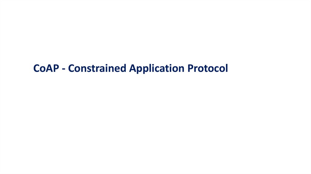 CoAP - Constrained Application Protocol