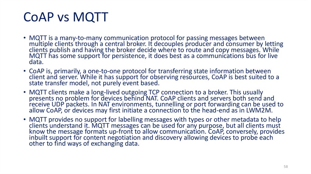 CoAP vs MQTT