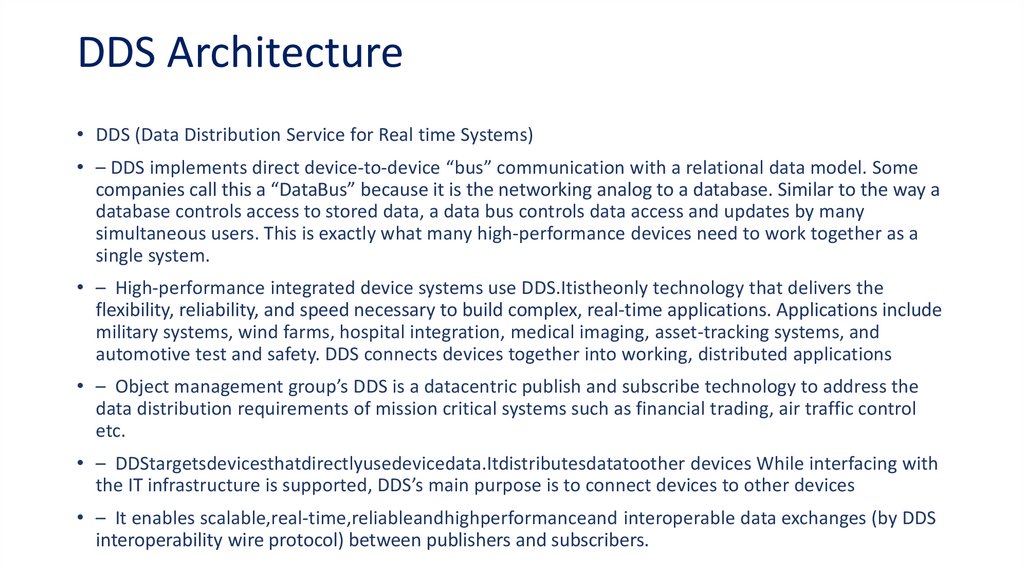 DDS Architecture