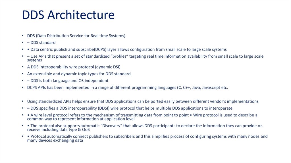 DDS Architecture
