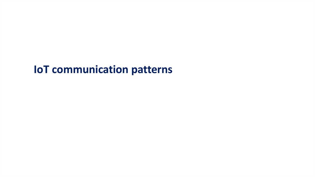 IoT communication patterns