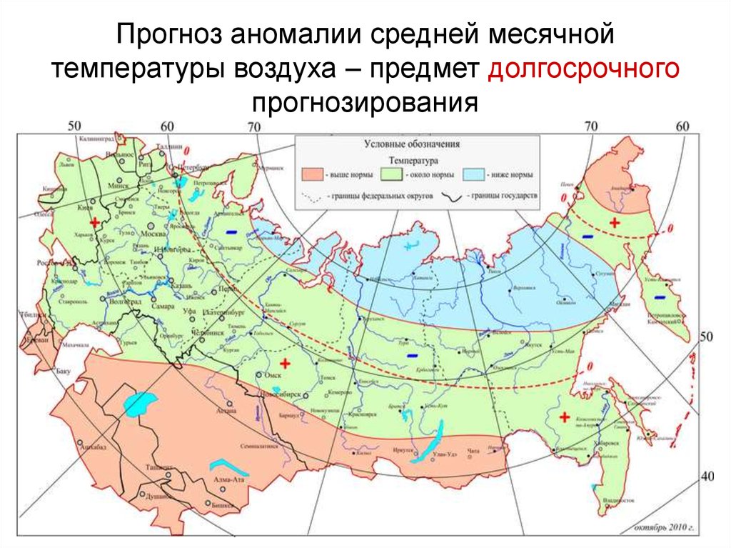 Долгосрочный прогноз погоды. Виды прогнозов погоды. Краткосрочный прогноз погоды. Прогноз аномалии средней температуры воздуха. Долгосрочное прогнозирование климата.