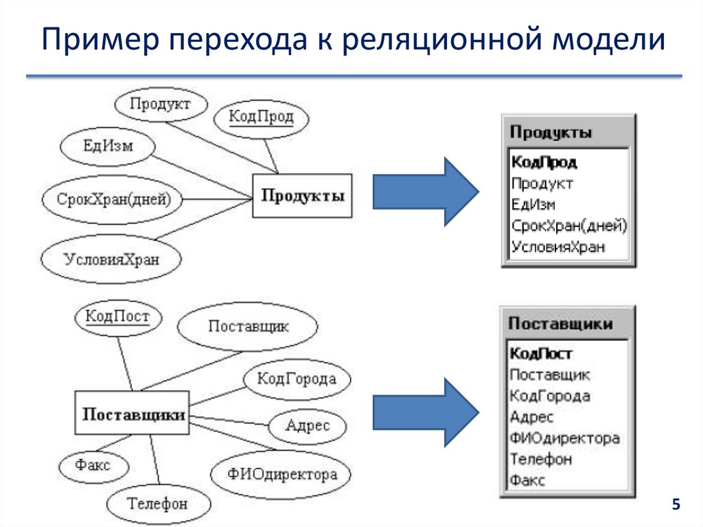 Модель сущность связь базы данных