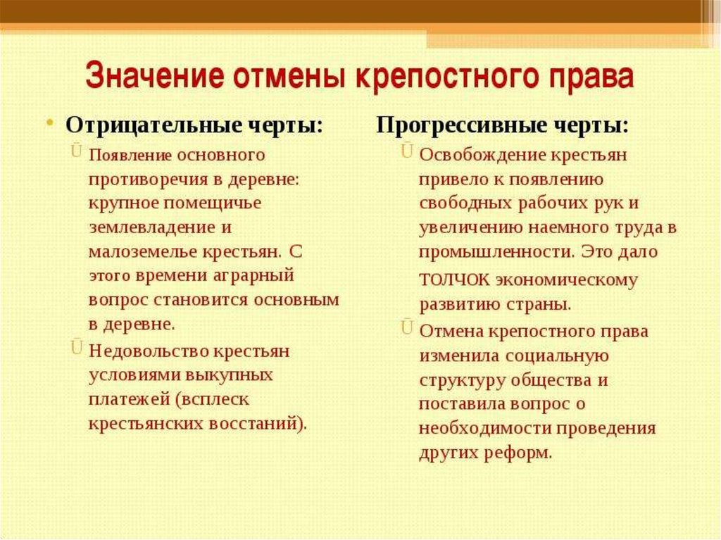 Реформа отмены крепостного. Значение отмены крепостного права. Значение отмены крепостного права в России. Значение крепостного права. Историческое значение отмены крепостного права в России.