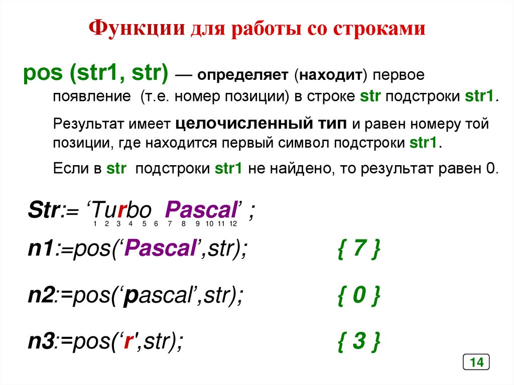 Курсовая работа: Строковый тип данных в языке Pascal 2
