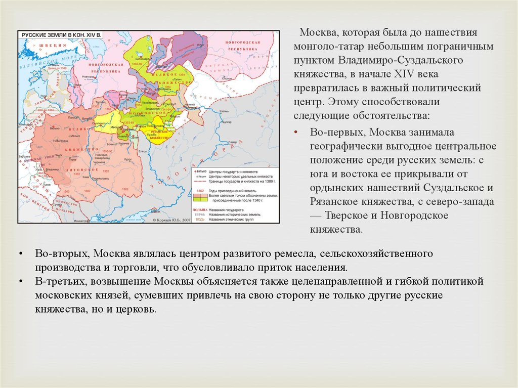 Внешняя политика московского княжества в первой трети