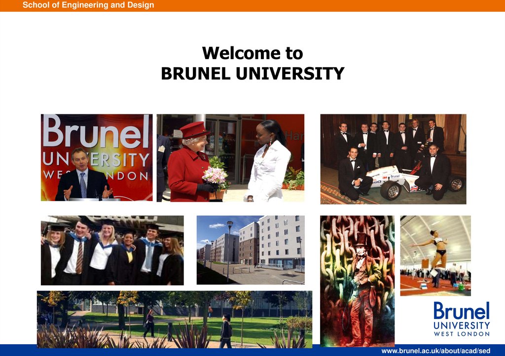 Welcome to BRUNEL UNIVERSITY