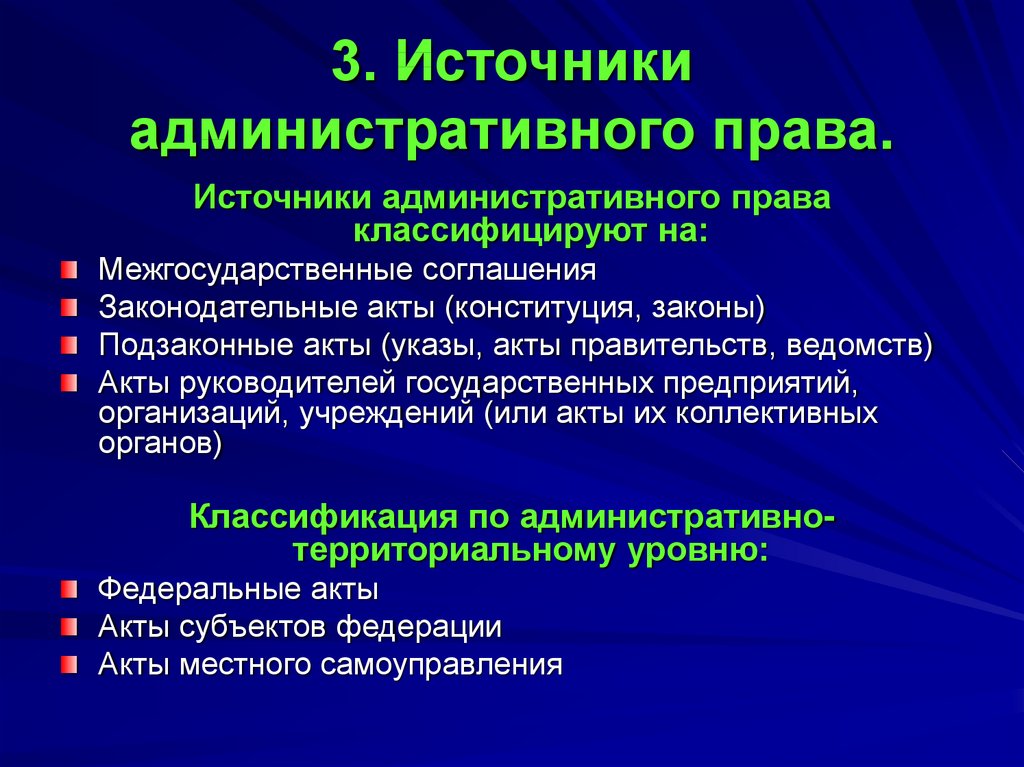 Источники административного права картинки