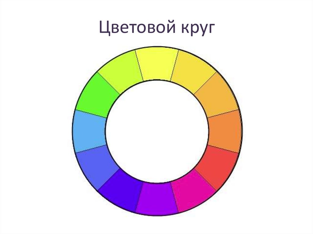 Цвет. Цветовой круг. Родственные и контрастные цвета. Сочетание цветов.Передача настроения - презентация онлайн