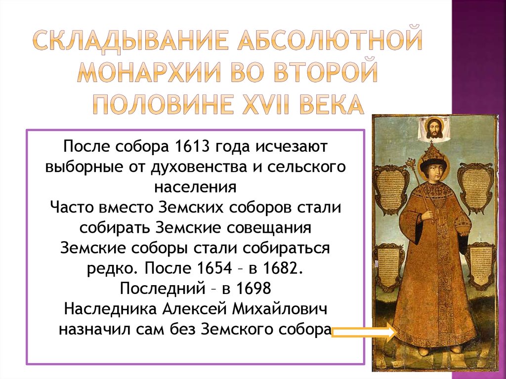 Складывание абсолютной монархии во второй половине XVII века