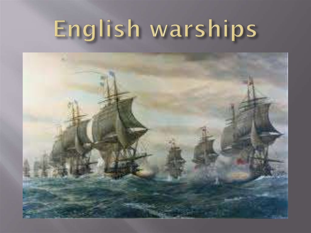 English warships
