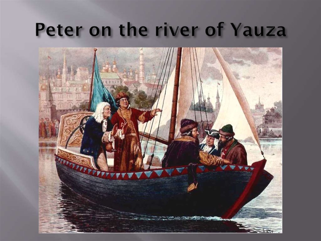 Peter on the river of Yauza