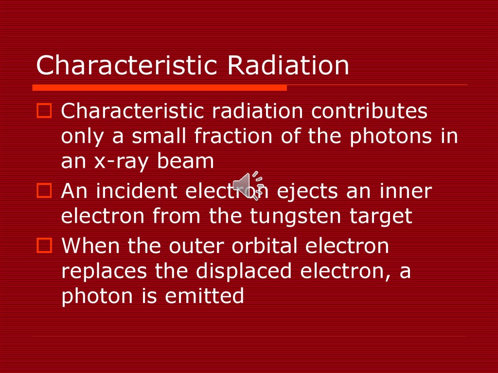 Characteristic Radiation