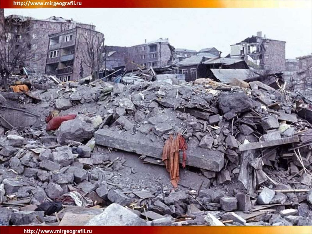 Землетрясение в армении сколько