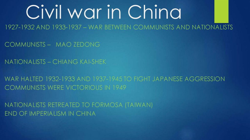 Civil war in China