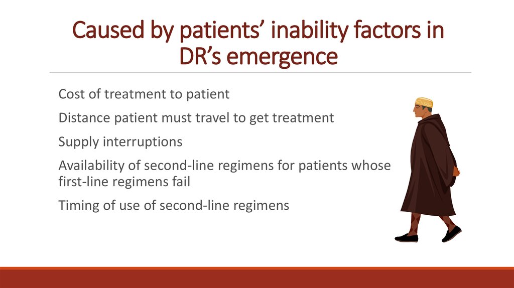 Caused by patients’ inability factors in DR’s emergence
