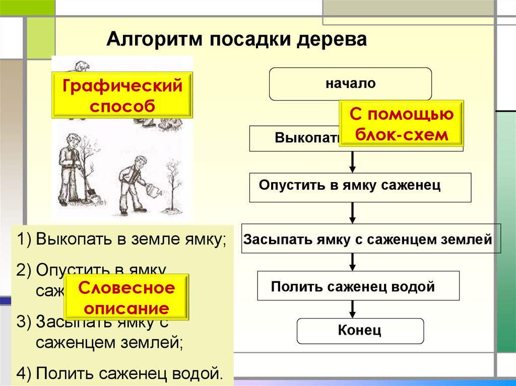 Алгоритмы и исполнители 8 класс