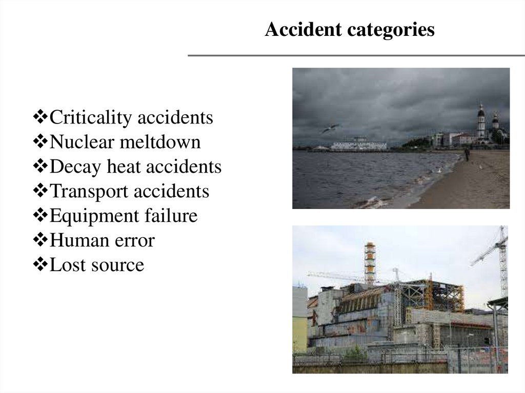 Nuclear accident. Energy accidents.