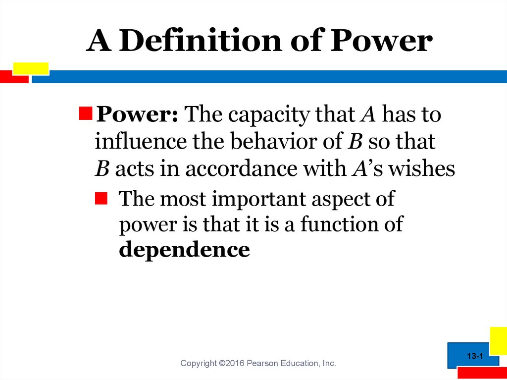 A Definition of Power - online presentation