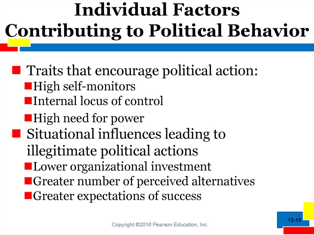 Individual Factors Contributing to Political Behavior