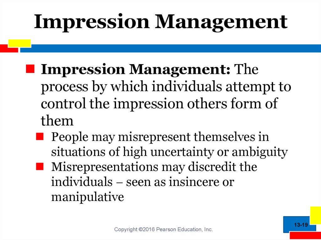 impression management definition quizlet