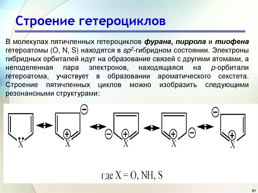 Реферат: Гетероциклы.Классификация и описание свойств