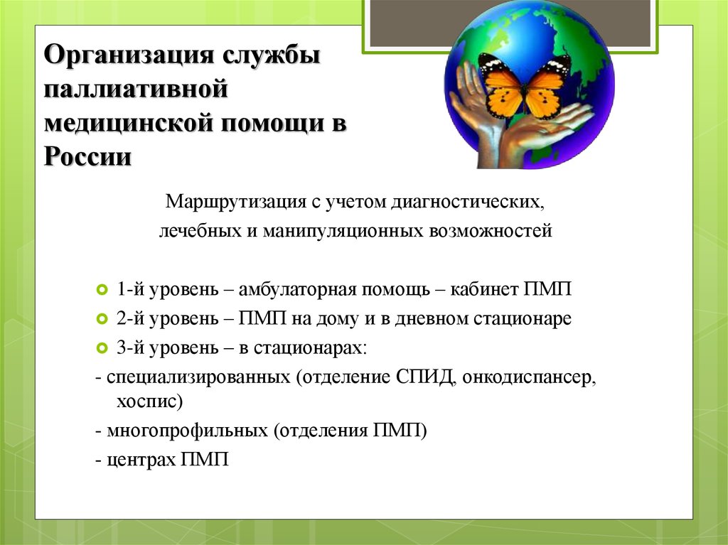 Организация службы паллиативной медицинской помощи в России