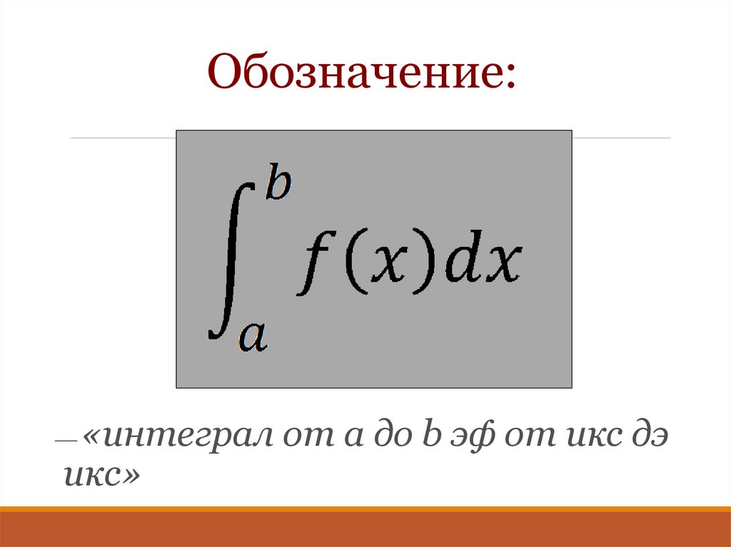 Как рисовать интеграл