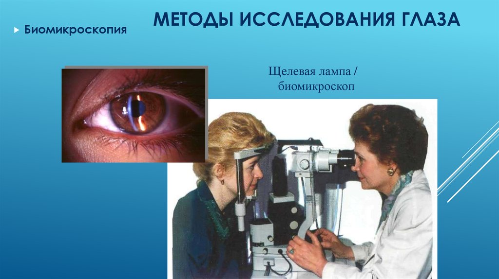 Современные методы исследования в офтальмологии презентация