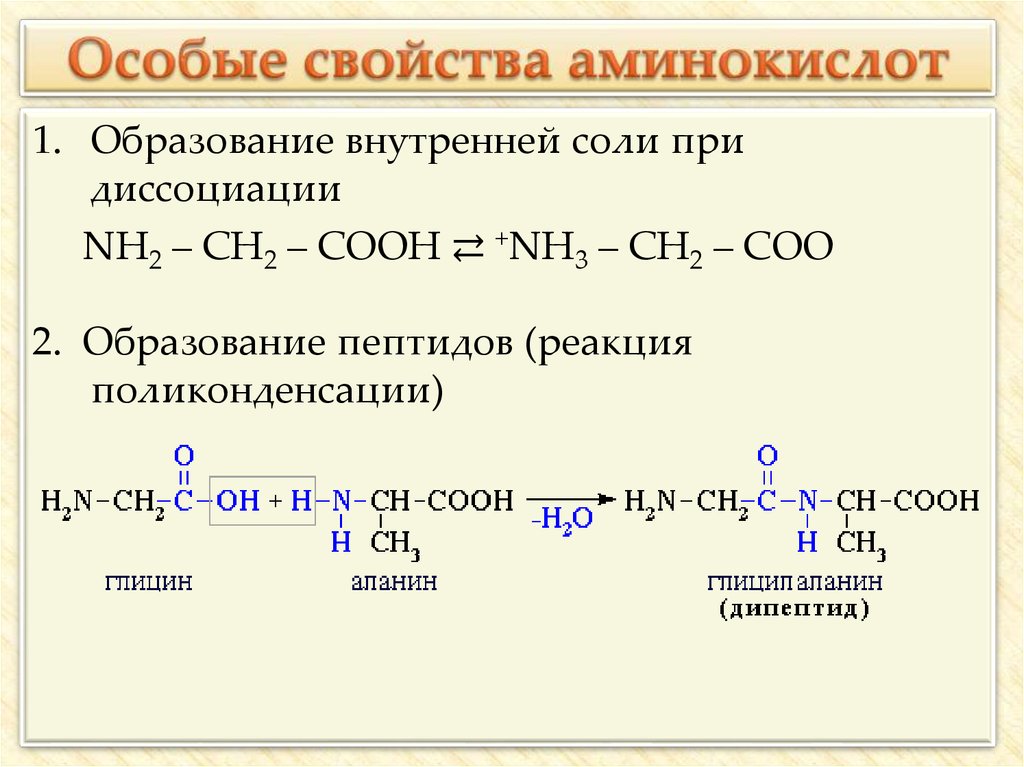 Свойства аминокислот реакции. Химические свойства аминокислот кислотно-основные свойства. Реакция 2 аминокислот. Образование аминоуксусной кислоты реакция. Аминокислоты химические свойства образование внутренних солей.