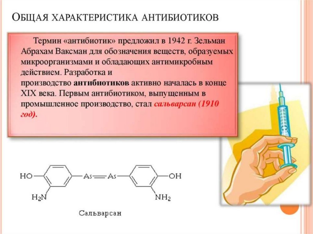 Антибиотики химия 10 класс презентация