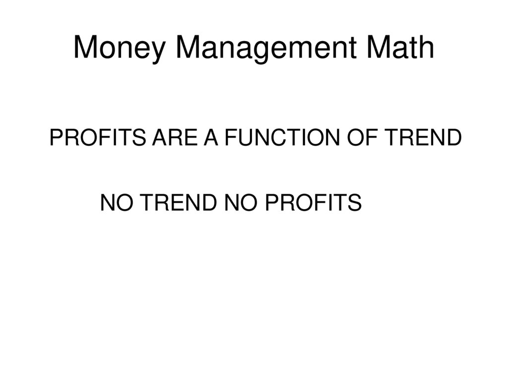 Money Management Math