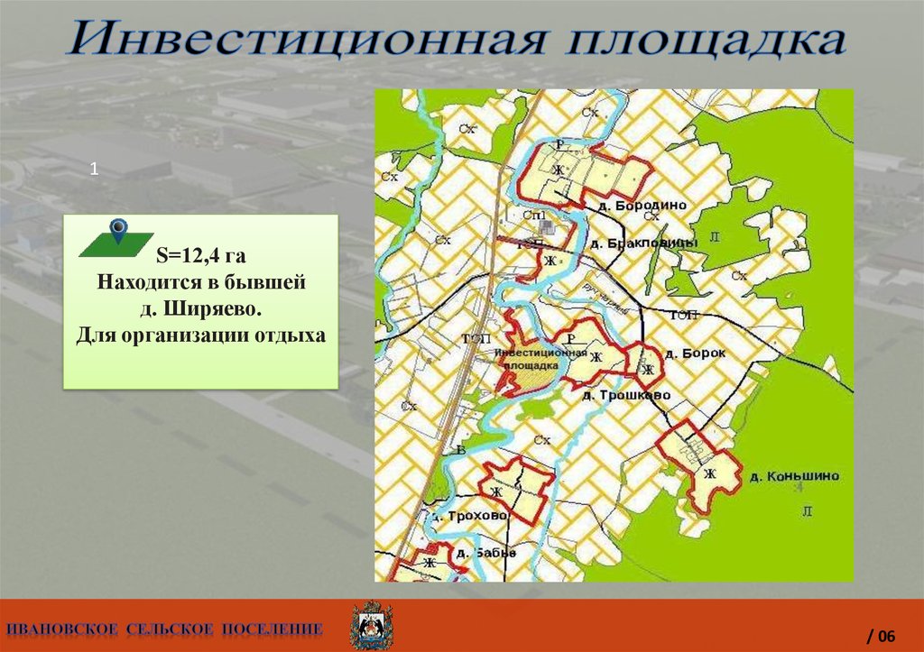 Ивановское сельское поселение. Вывод о инвестиционных площадках на территории сельского поселения.