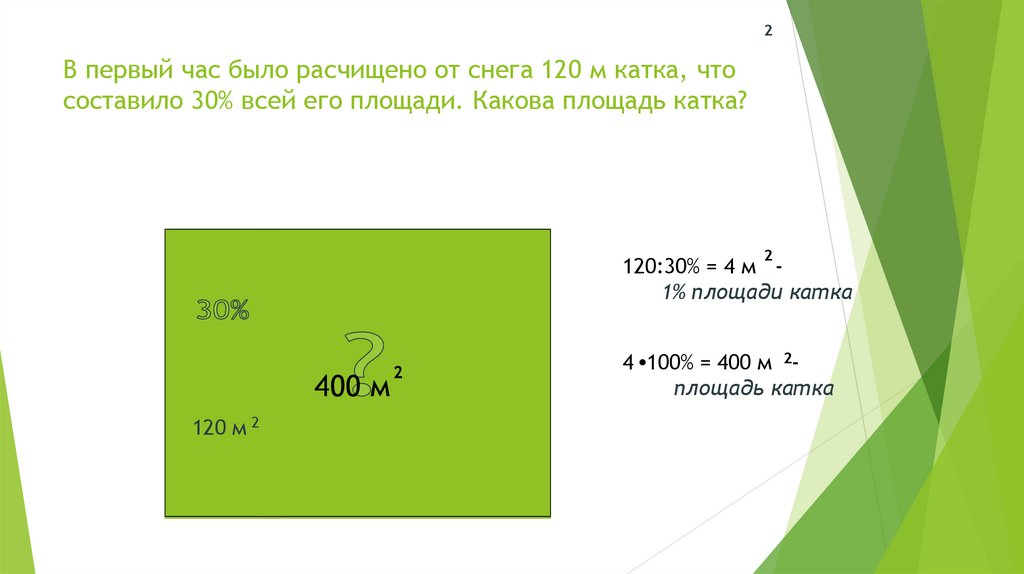 Какова площадь в ответ