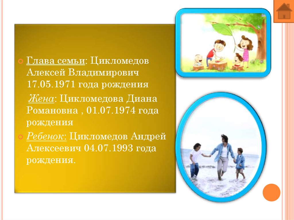 Состав семьи