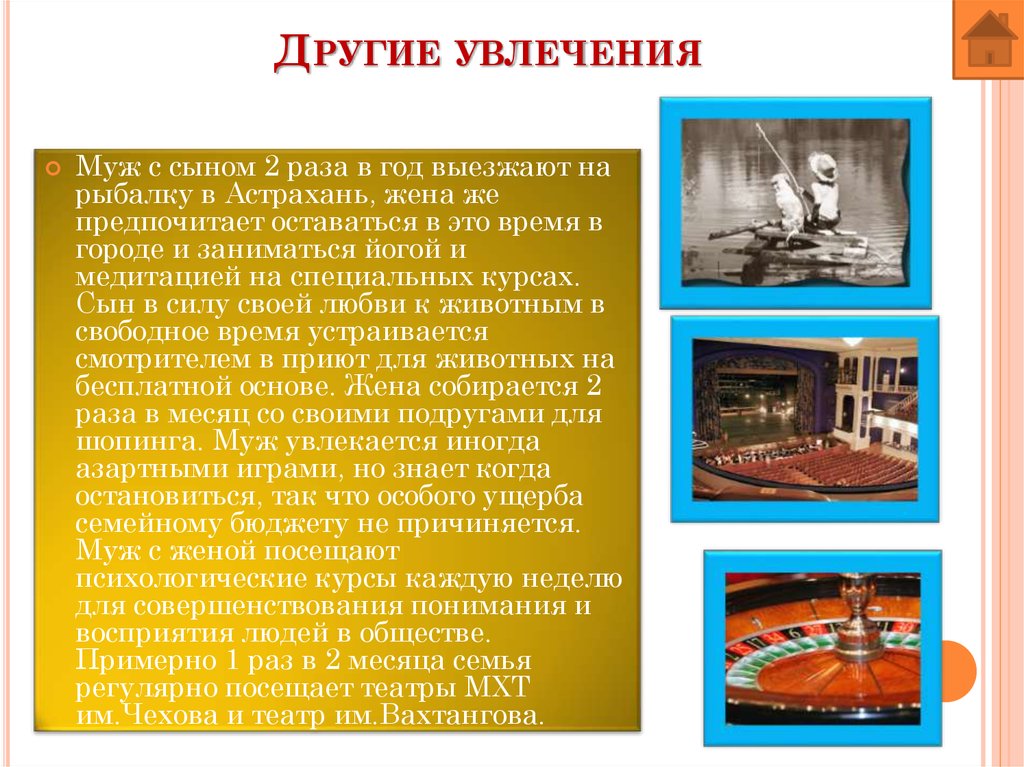 Другие увлечения