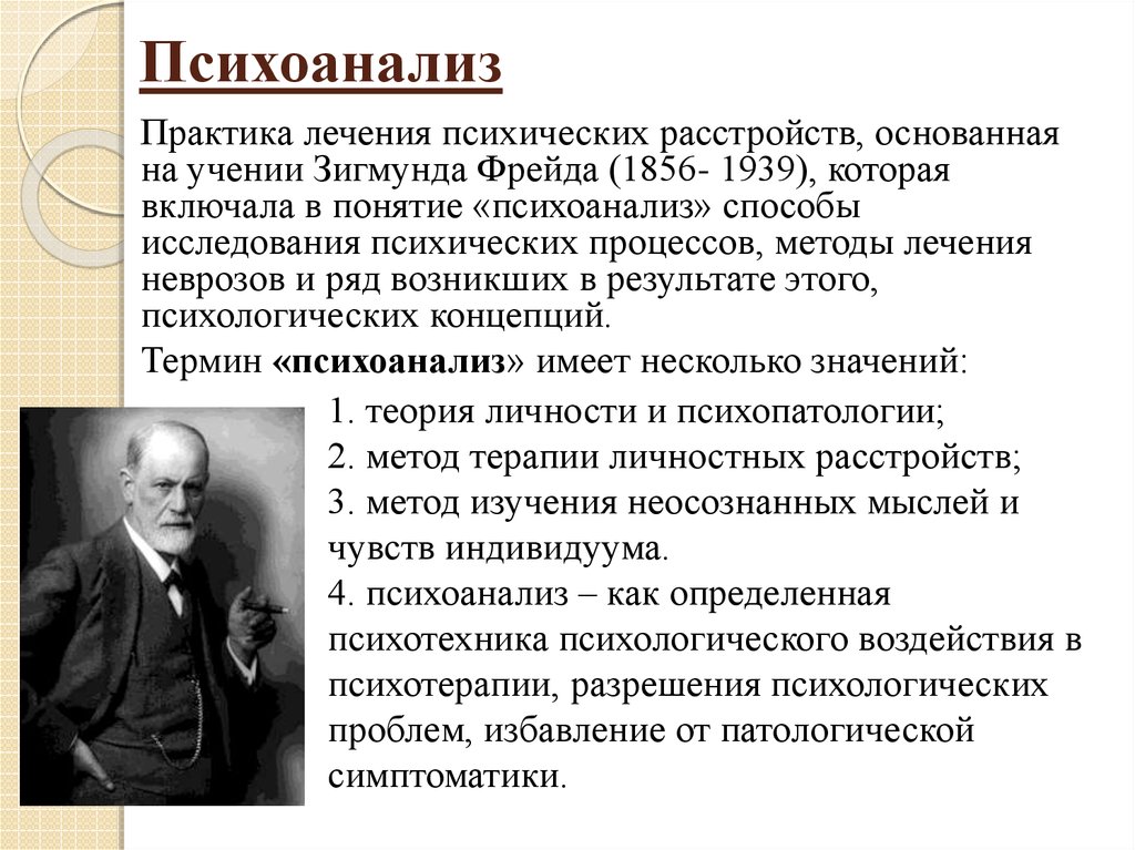 Презентация на тему психоанализ