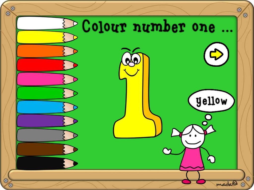 colours and numbers game  online presentation