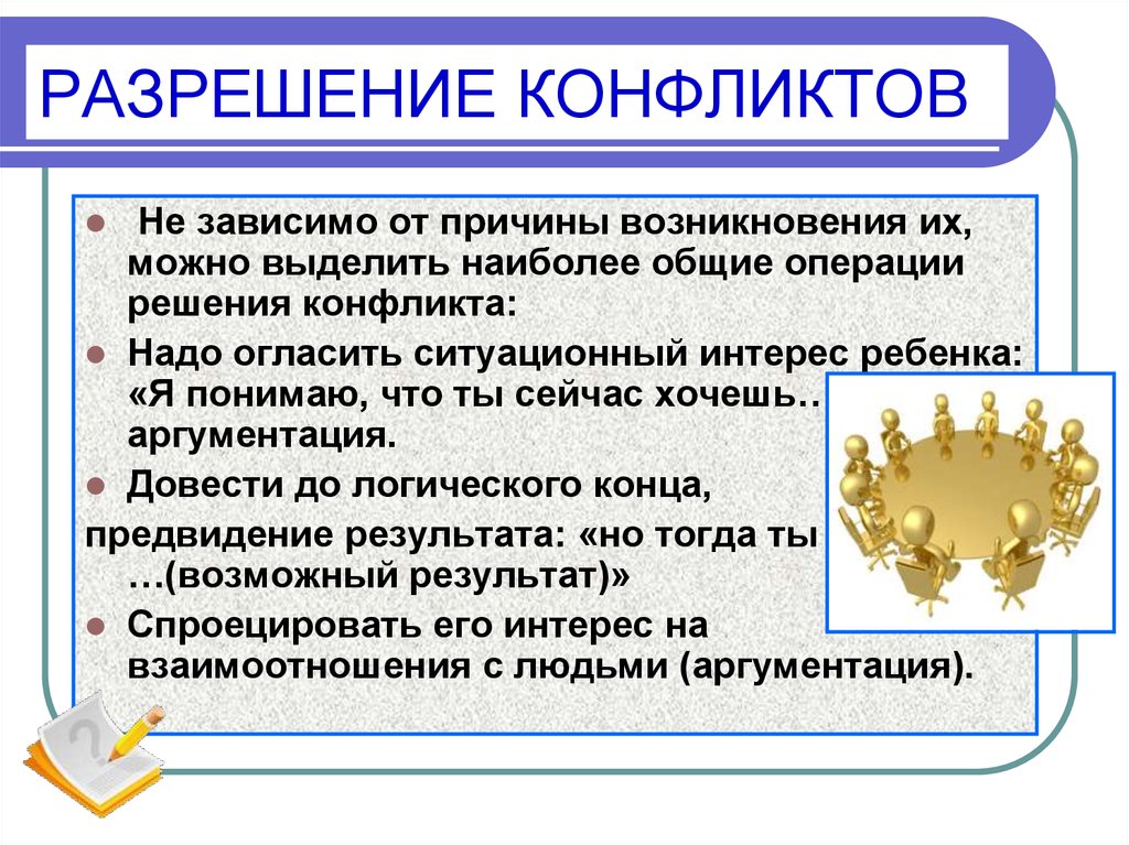 Разрешение процесса. Разрешение противоречий. Чем отличается повод от причины конфликта.