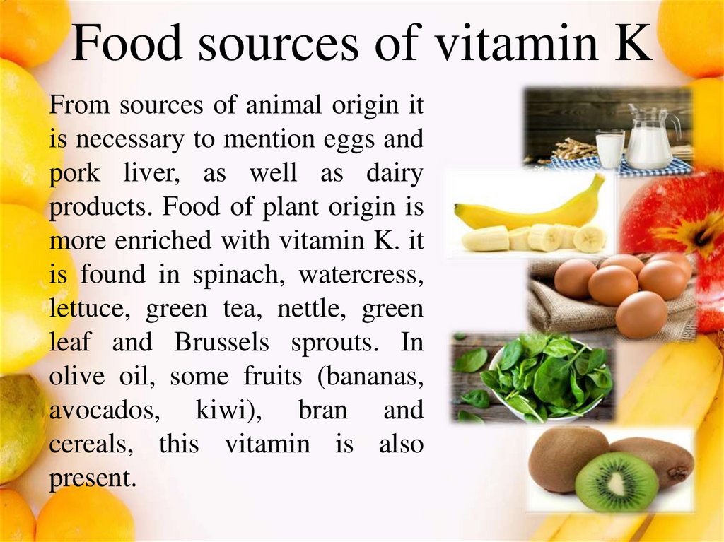 Vitamin phylloquinone Vitamin K Online Presentation