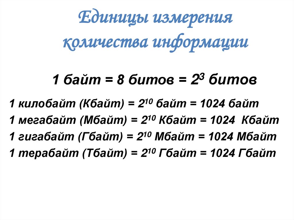 1 25 мбайт в биты